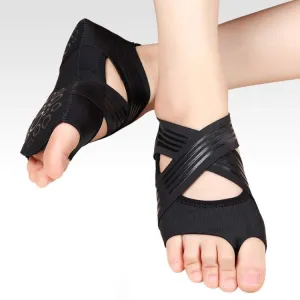 A Pair Fitness Soft-Soled Lightweight Non-Slip Yoga Shoes Five-Finger Dance Shoes, Size: 39 / 40(Black)