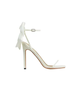 Aleena Bow Heels in White