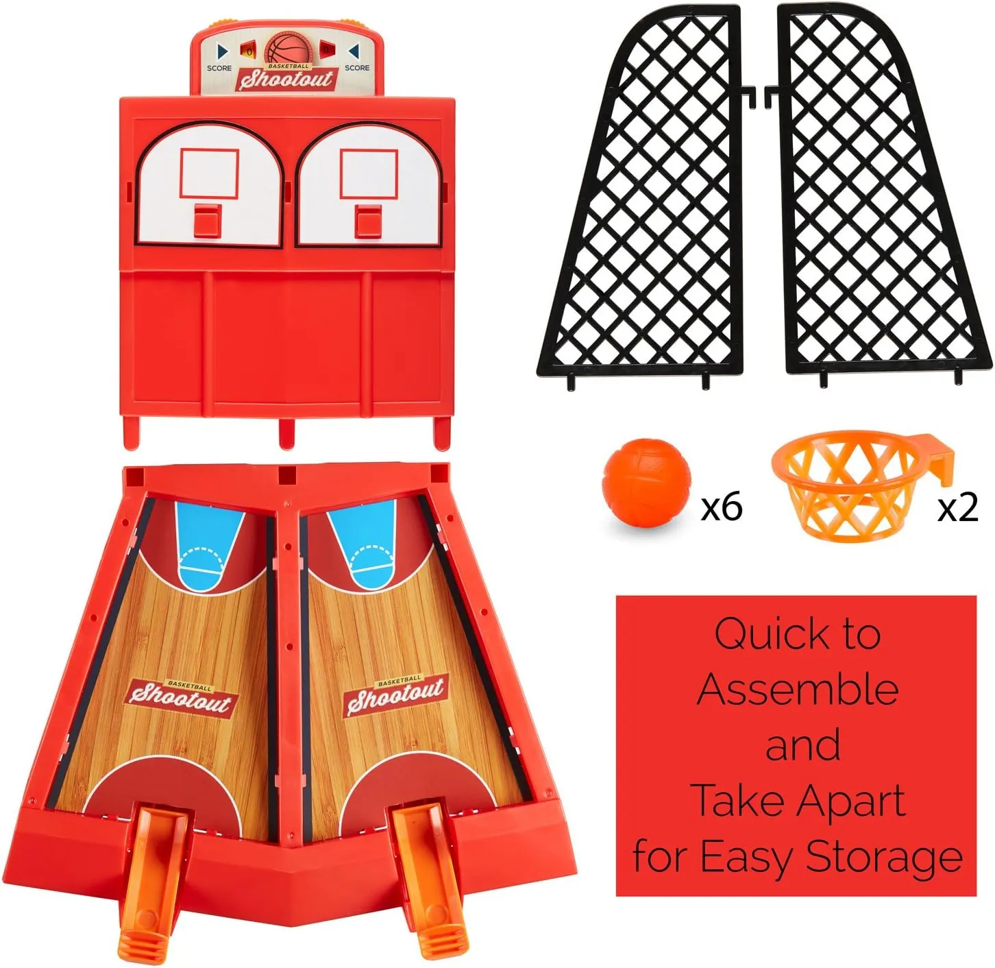 Basketball Shootout - 2 Player Desktop Basketball Travel Game