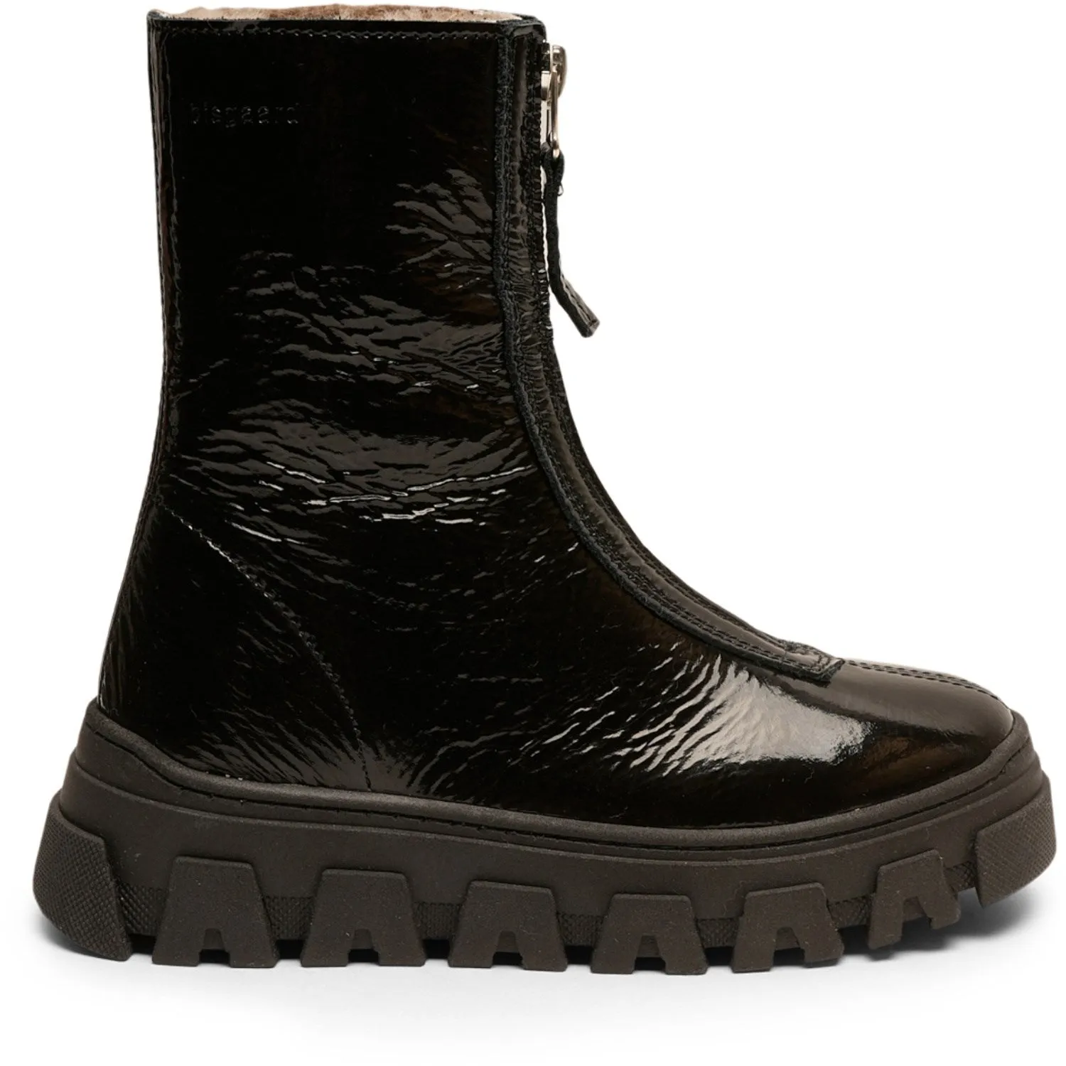 Bisgaard Black Patent Nomi Lamb Bootr