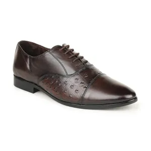 Britmen 8072 Mens Croco Leather Derby Shoes