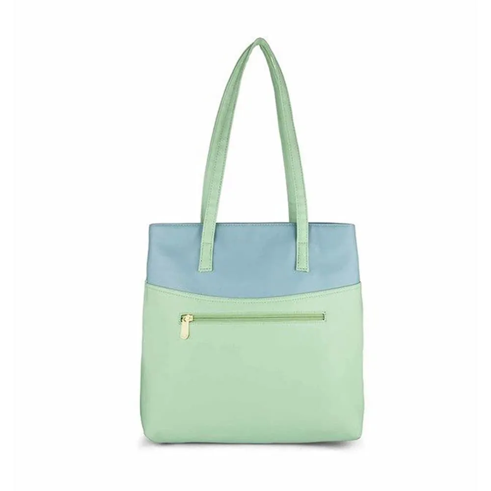 Caprese womens REMMY T Medium GREEN/GREY Tote Bag