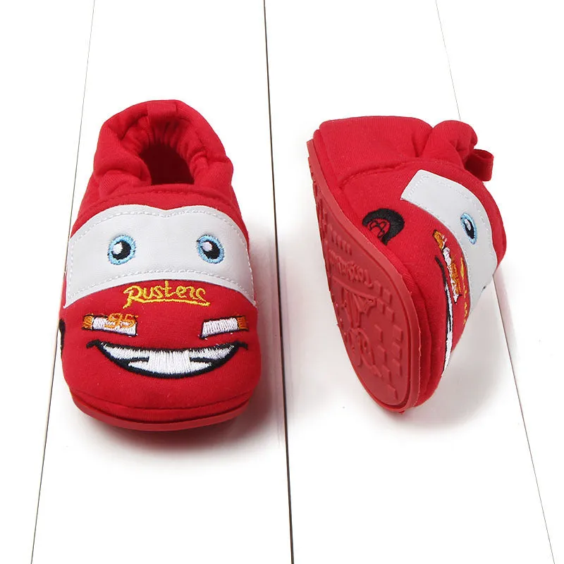 Character Slippers with Rubber Soles for Toddlers