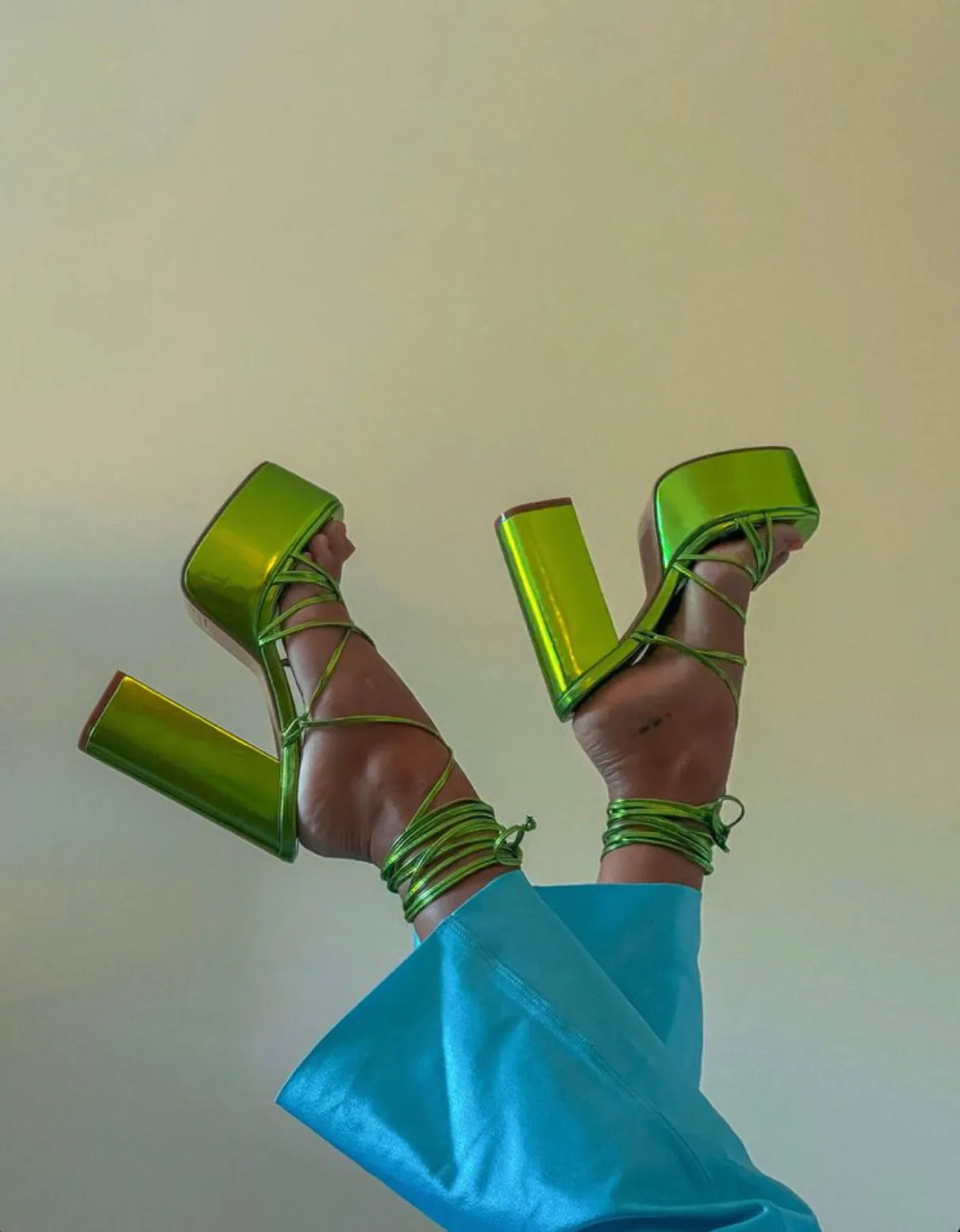 Chromeo Mint Heels