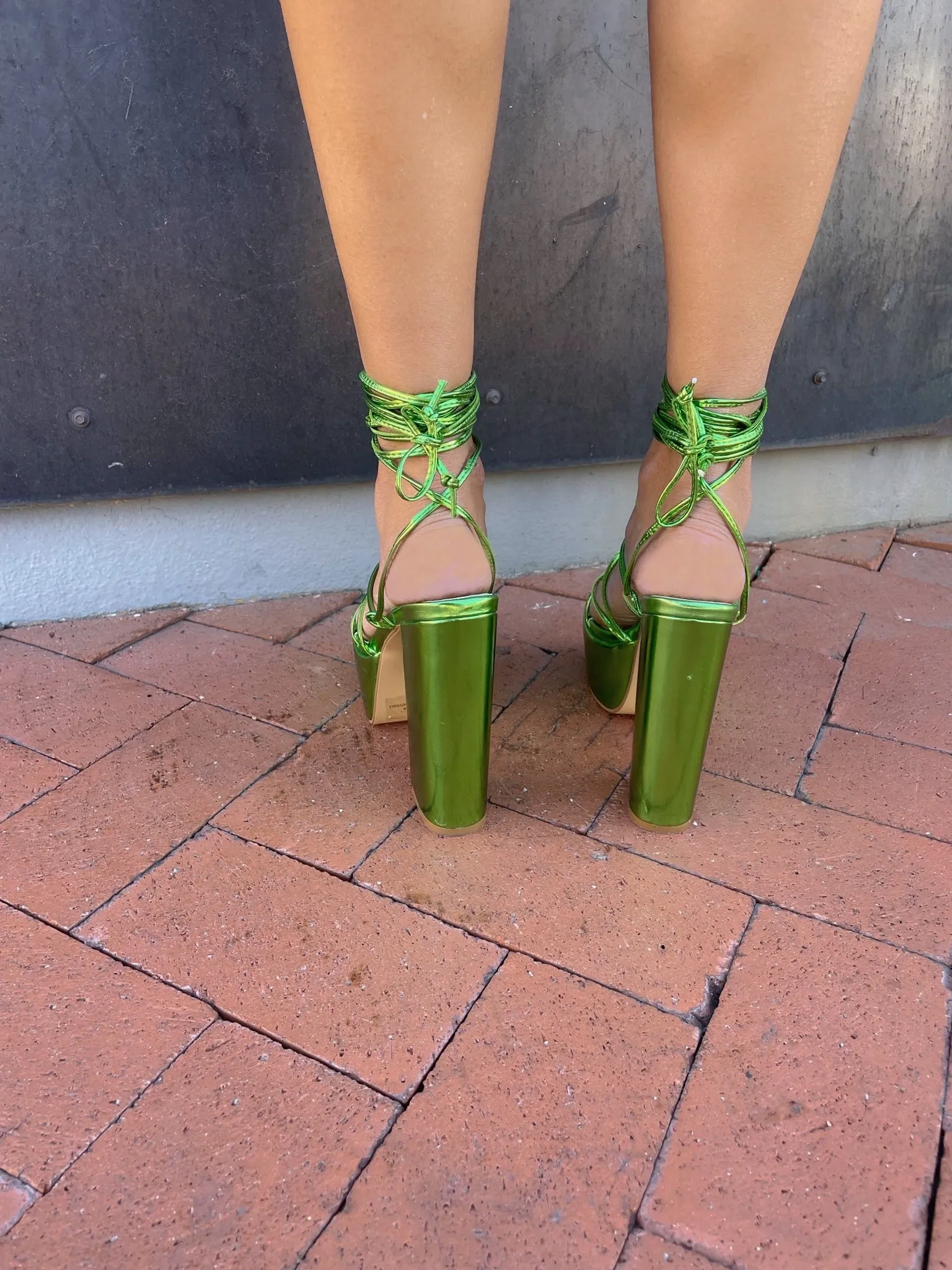 Chromeo Mint Heels