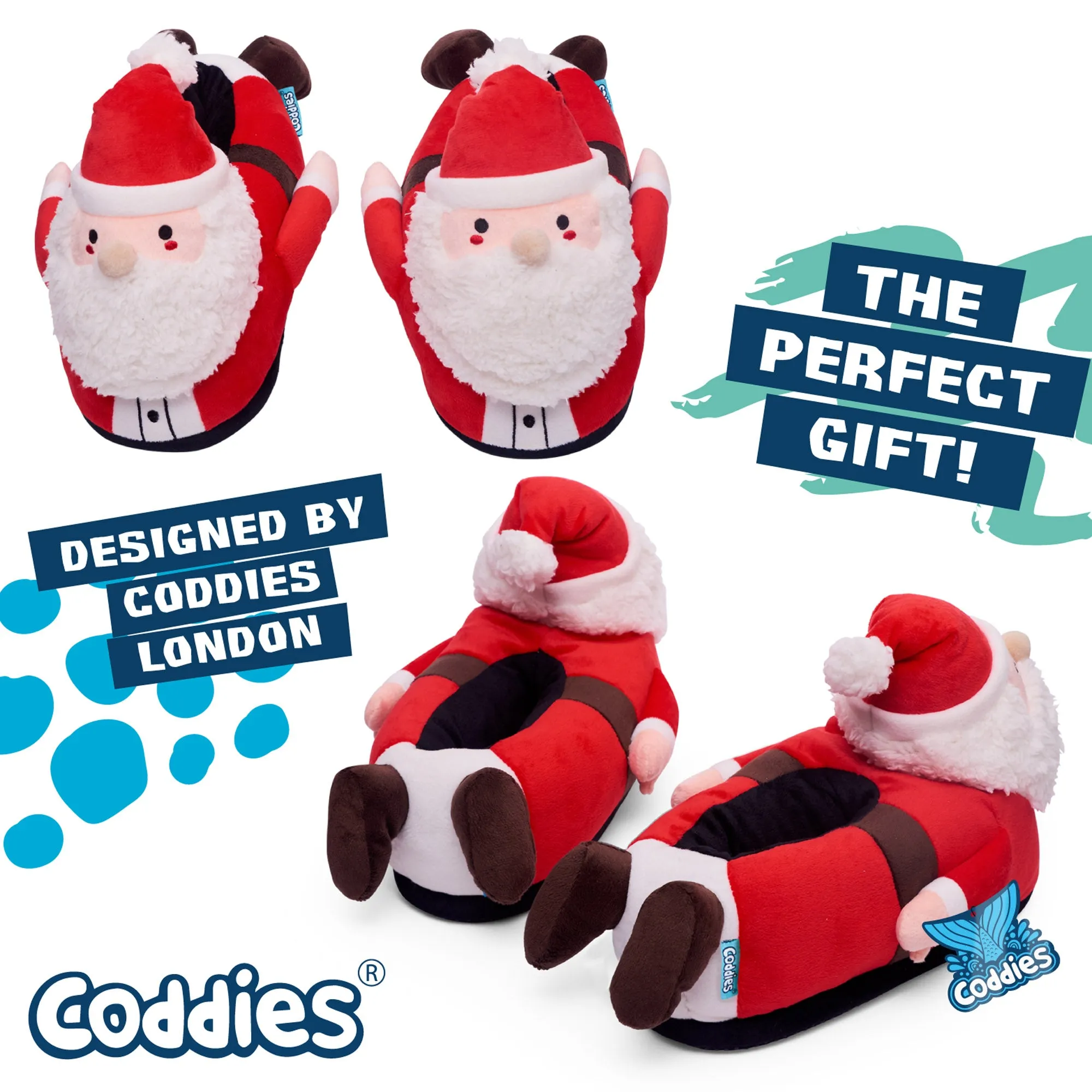 Coddies® Santa Slippers