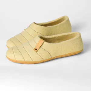 Cream COCOON Woolen Clogs