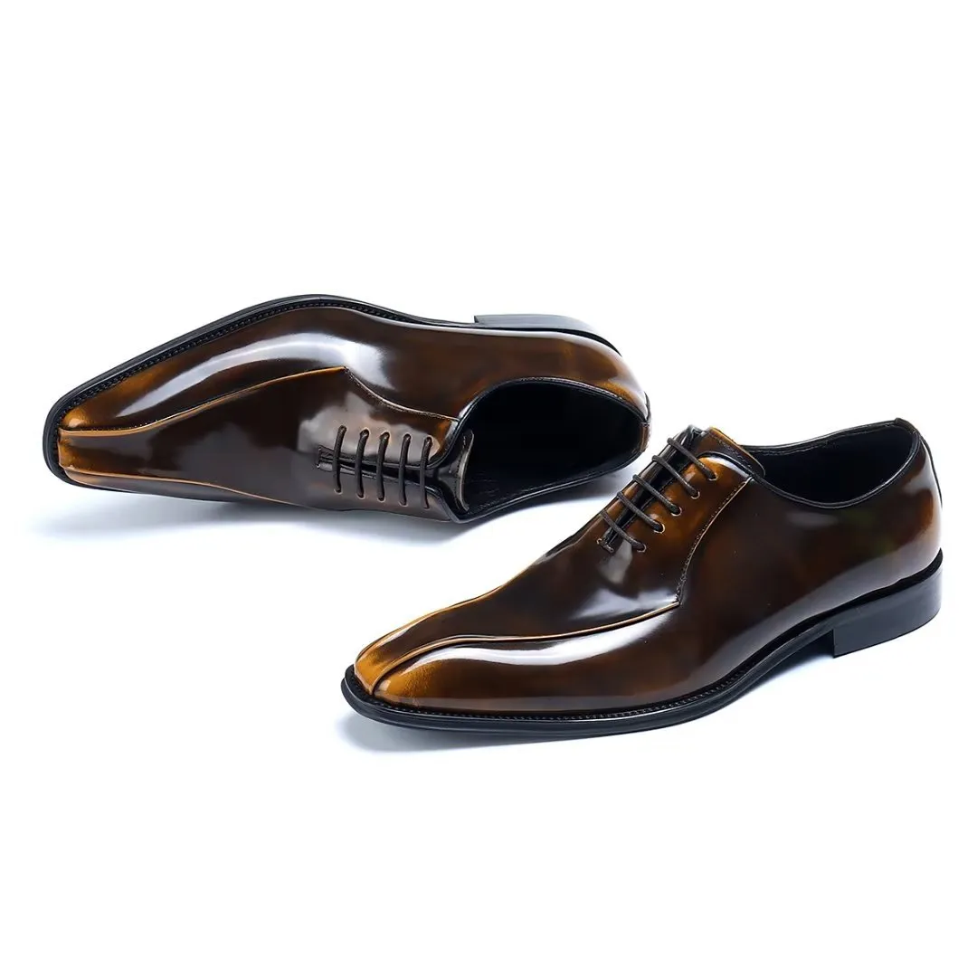 EleganLux Genuine Leather Oxford Dress Shoes