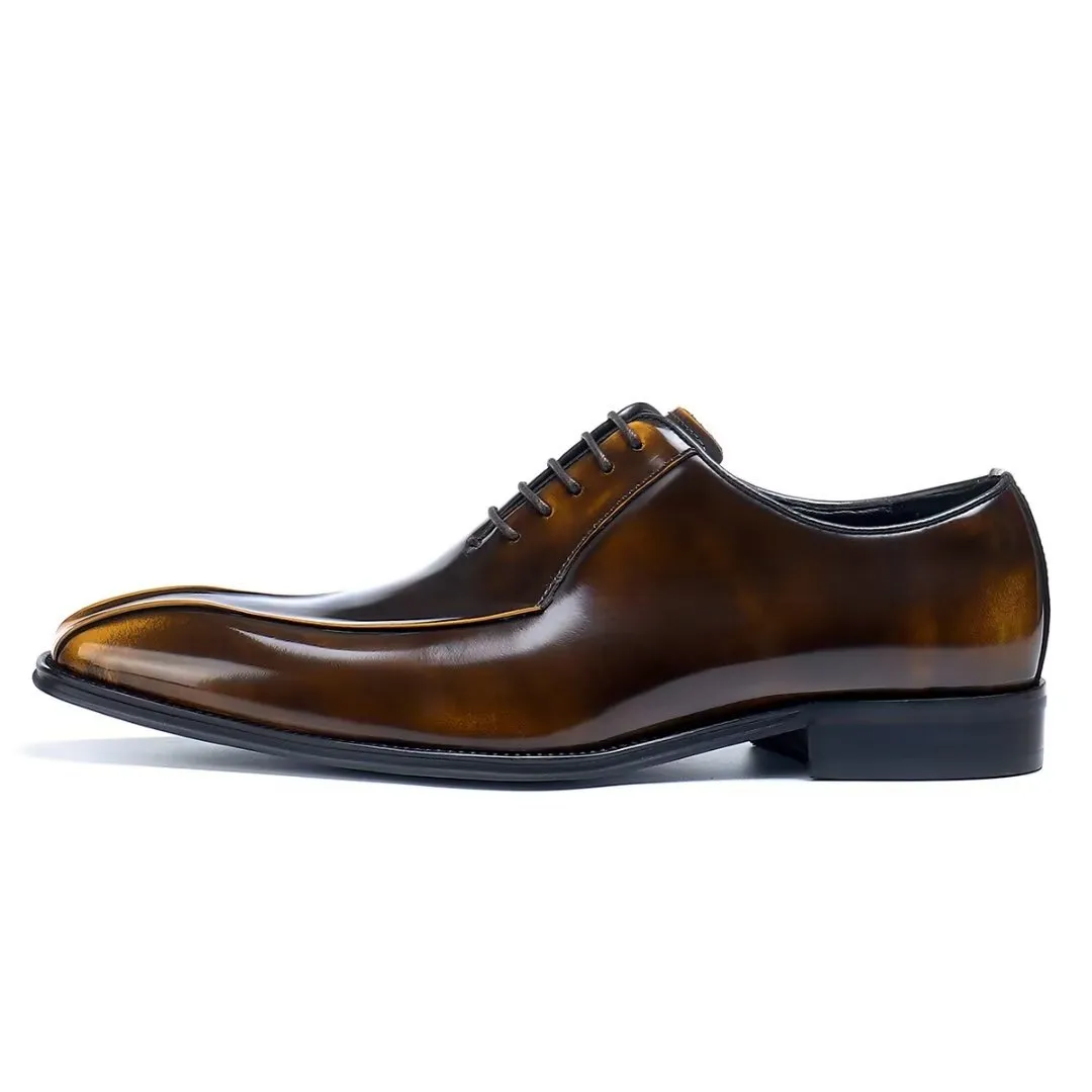 EleganLux Genuine Leather Oxford Dress Shoes