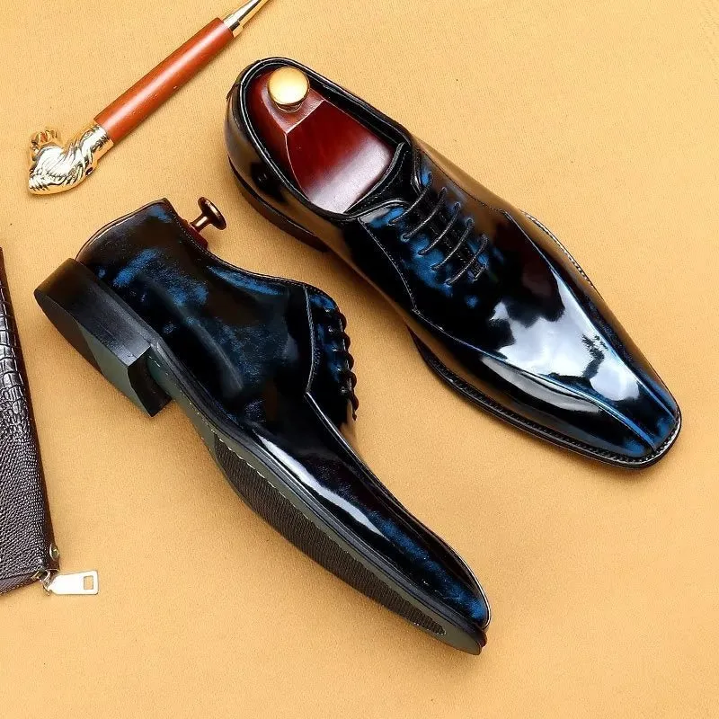 EleganLux Genuine Leather Oxford Dress Shoes