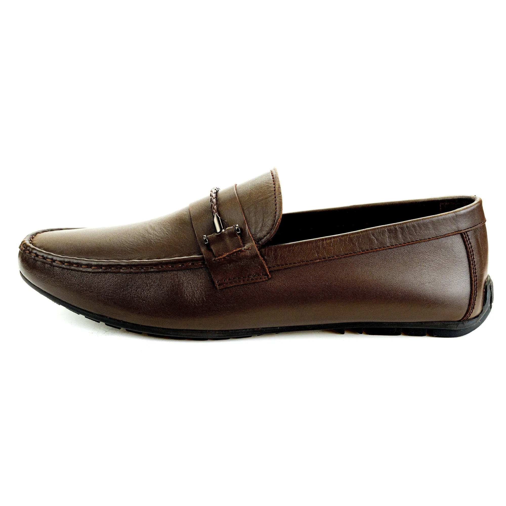 Elegant Horse Bit Buckle Moccasin