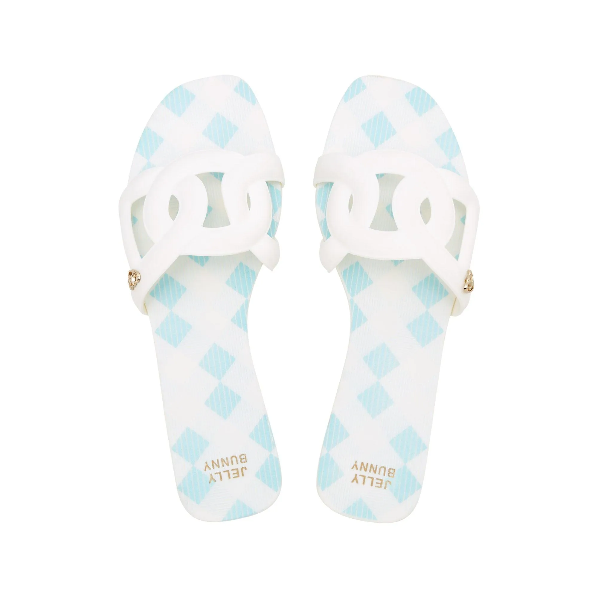 Grase Bruce Flat Sandals White