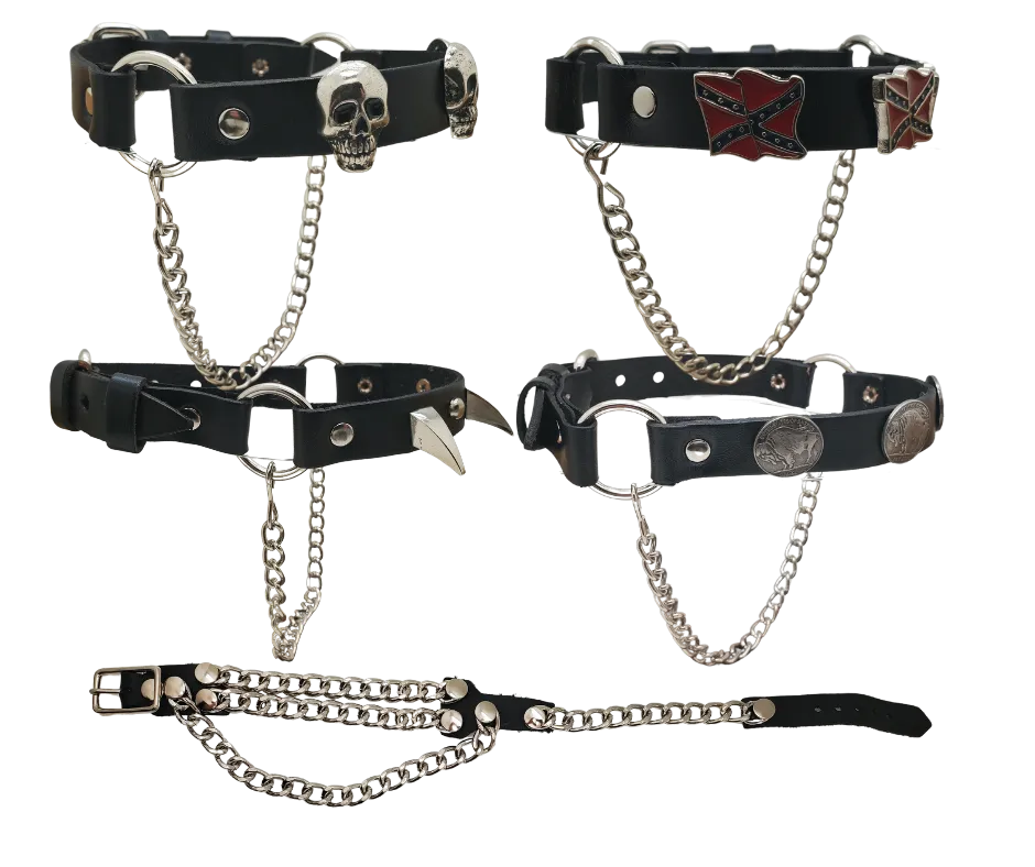 Leather Boot Chains