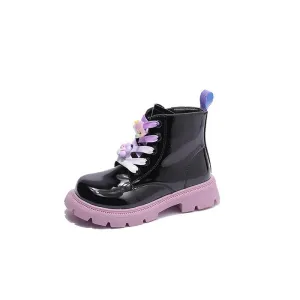 MOF Kids Winter Cotton Boots for Kids Cozy Ankle-Length and Platform-Heeled