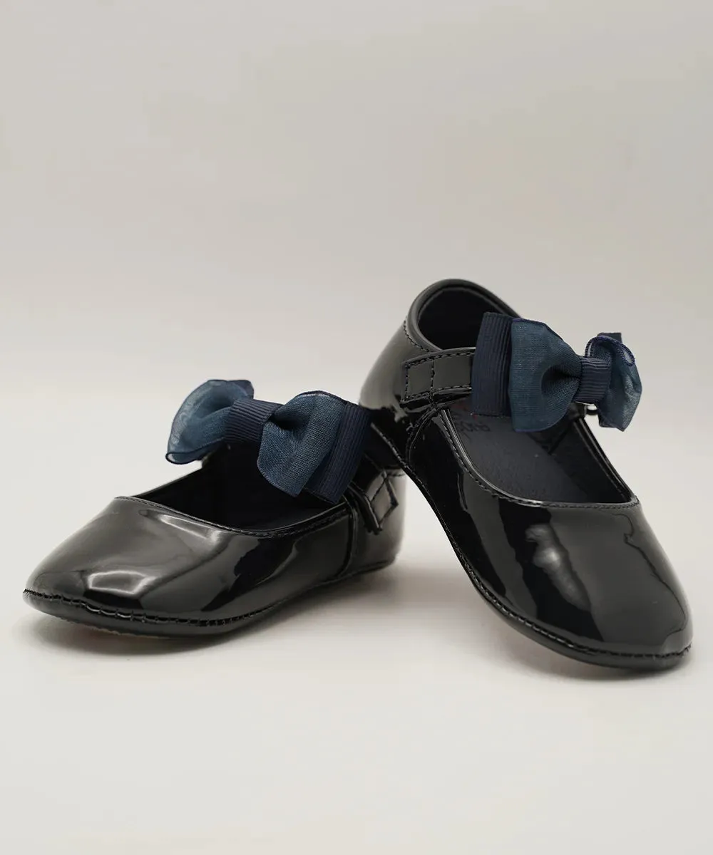 Navy Color Party Sandals For Infant