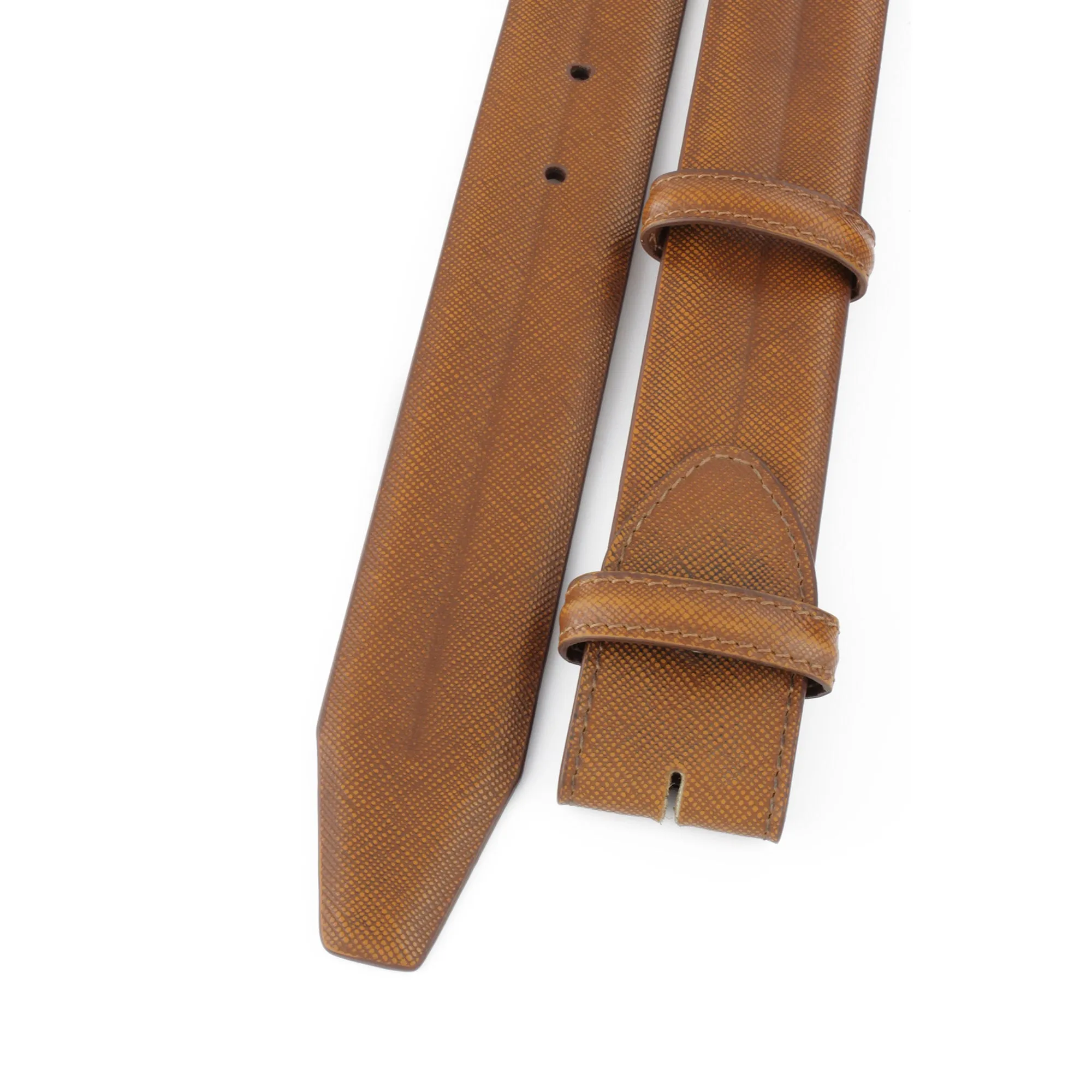 Peck Design Moulded Saffiano Belt Strap