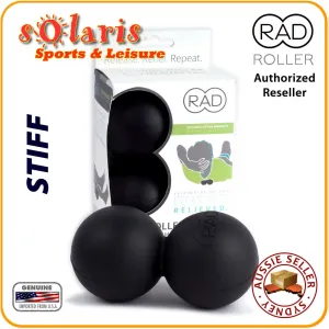 RAD Roller Stiff Black Self Massage Ball Physio Trigger Point Pain Relief Tool