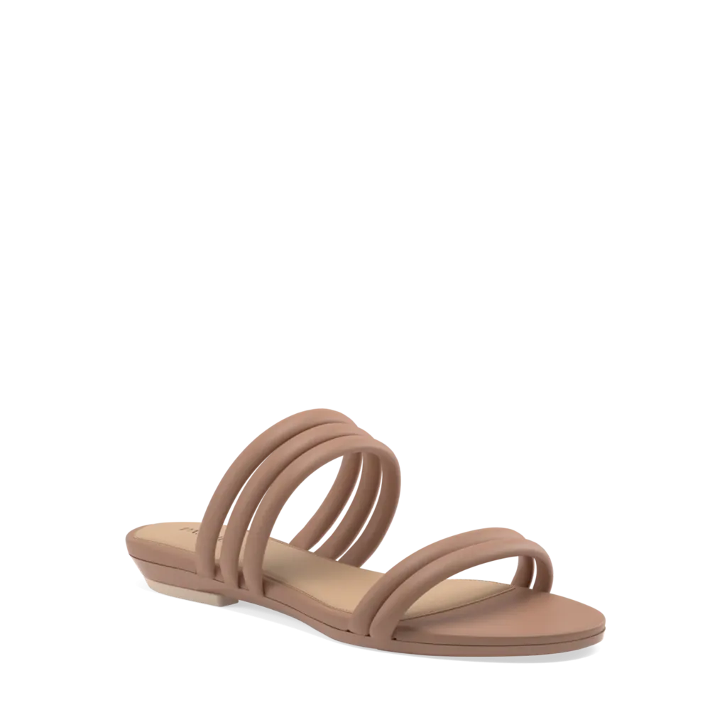 The Slide - Latte Leather Rope 4 Stiletto