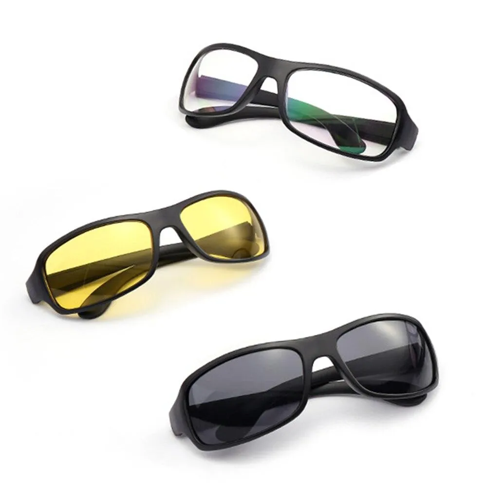 Unisex Day Night Anti-Glare Night Vision Driving Enhanced Light Glasses