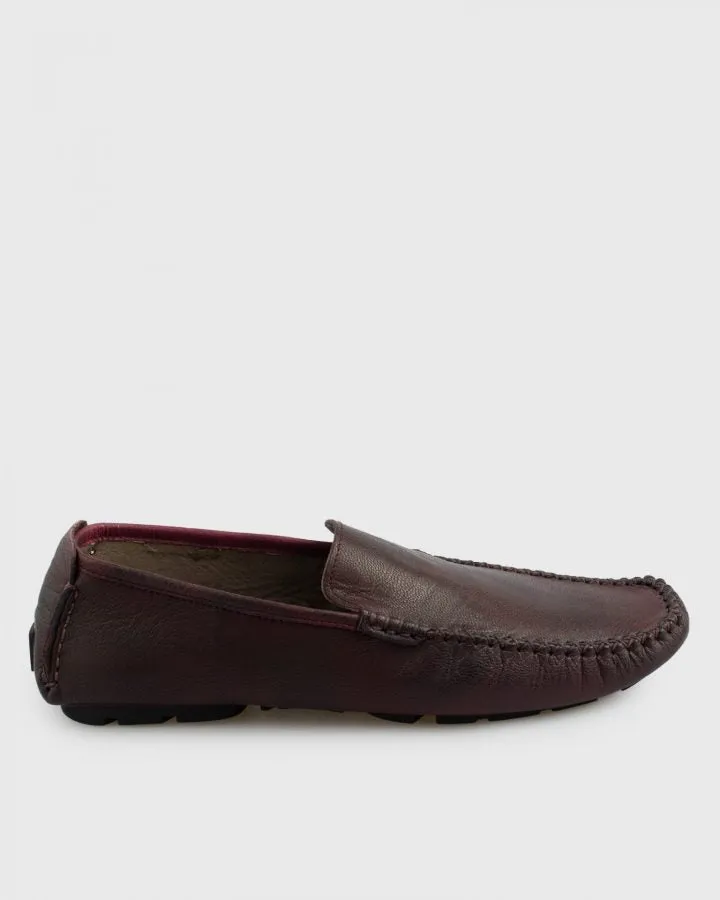 VINCENT & FRANKS S18VF200 MAROON DRIVING SHOE