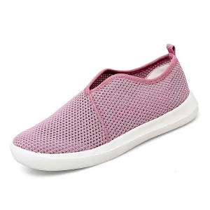 Women's breathable flat slip-on leisure tennis sneakers