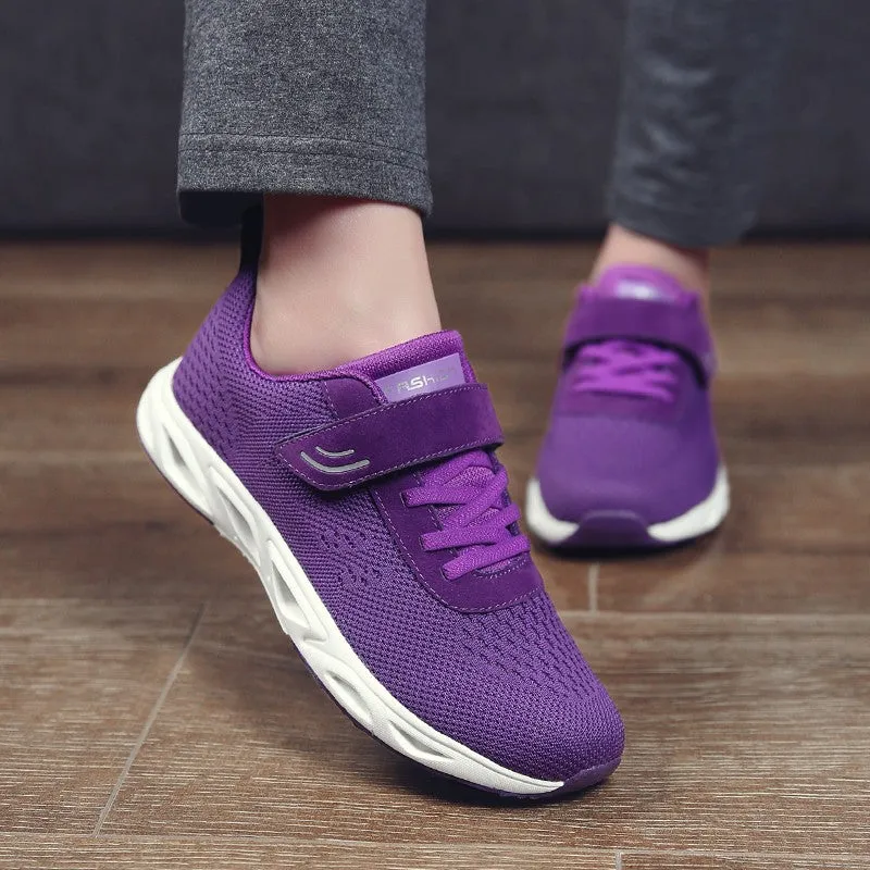 Women's Breathable Platform Slip-on Sneakers