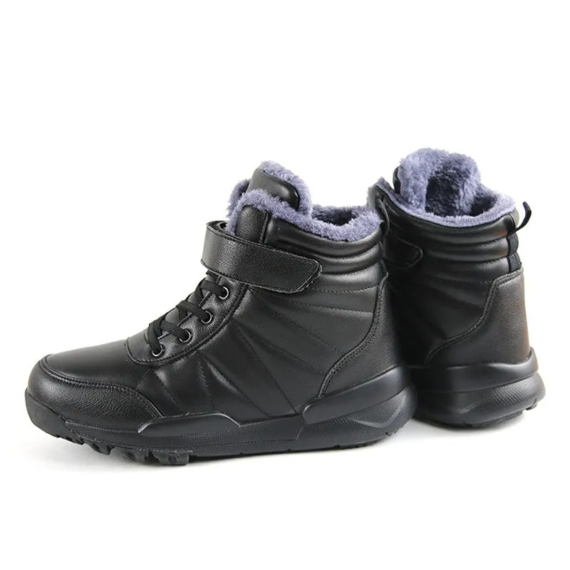 Women's winter thermal velvet pretty cute trendsetter high top anti-skid leisure boots