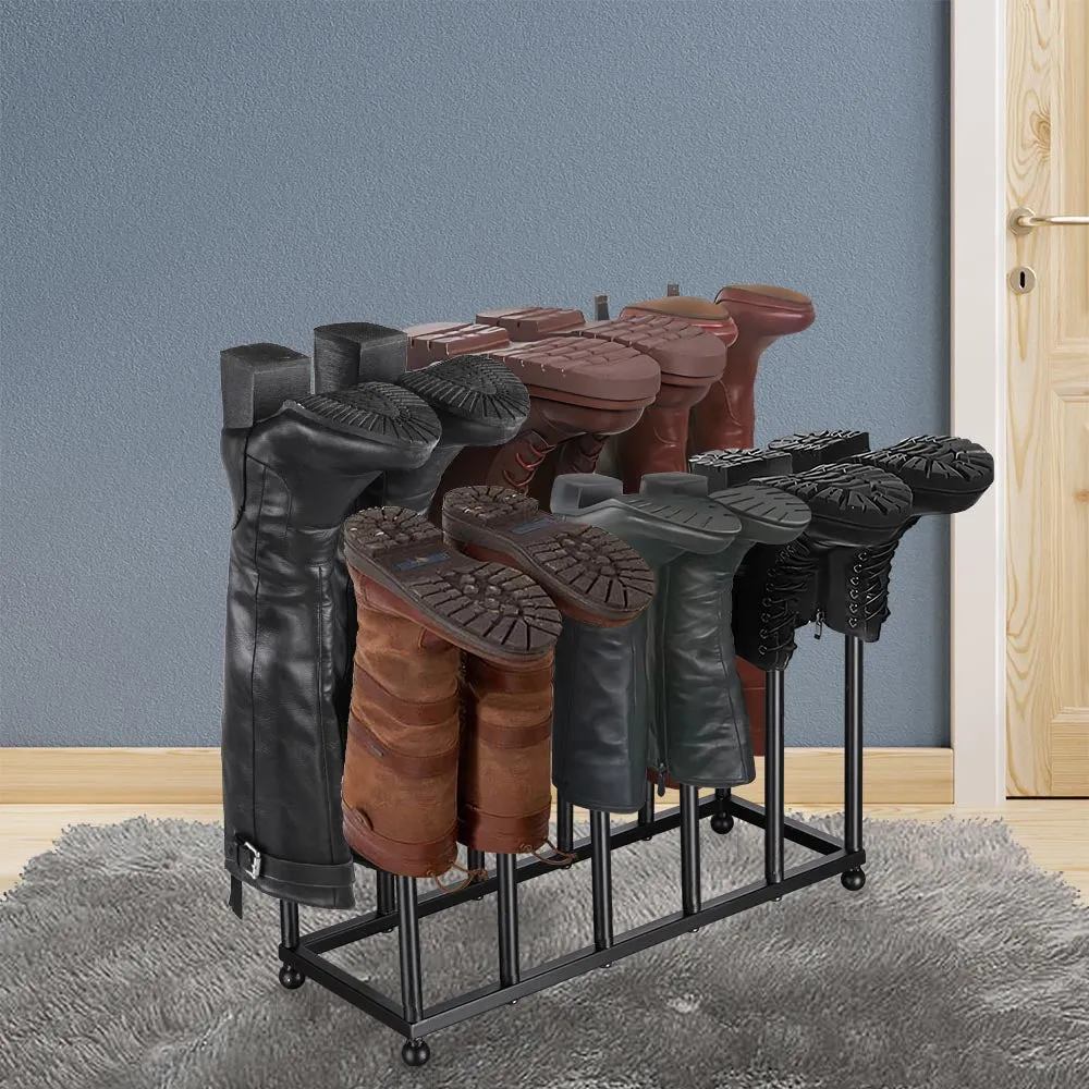 Yescom Tall Boots Organizer Rack Shoes Storage Stand for 6-Pair